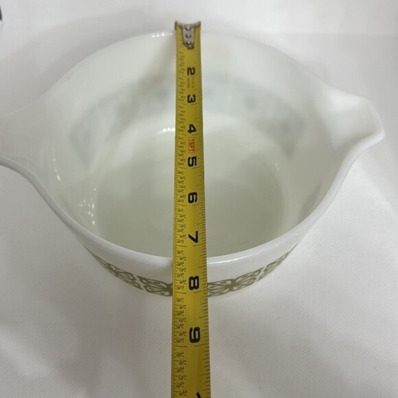 Pyrex Verde Green Cinderella Mixing/Casserole Bowl 474-B‎ #29 - Picture 11 of 12
